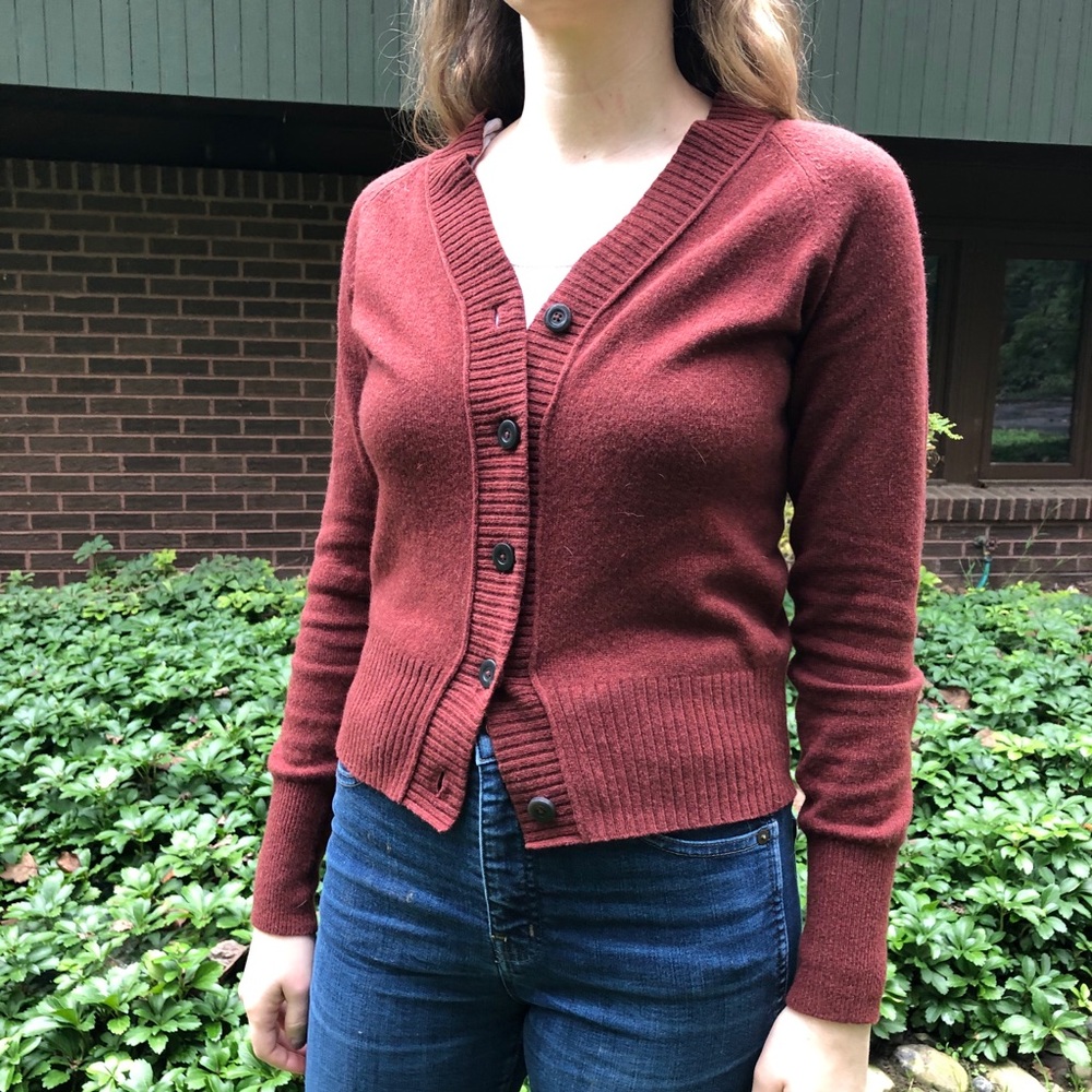 Everlane ReCashmere Varsity Cardigan, hardly worn